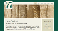 Desktop Screenshot of hempfabric.co.uk